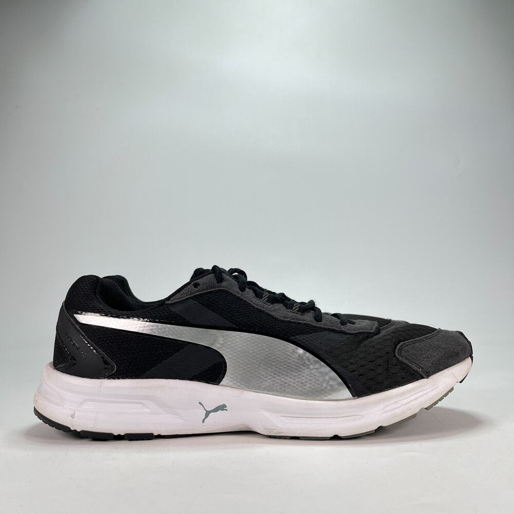 Puma Descendant V3 Black Silver Low Top Running Shoes 188185-05 Men's Size 13